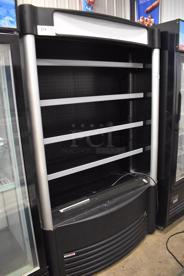 AHT EGDMF-29B Metal Commercial Open Grab N Go Merchandiser. 208 Volts, 1 Phase. 27x22.5x77