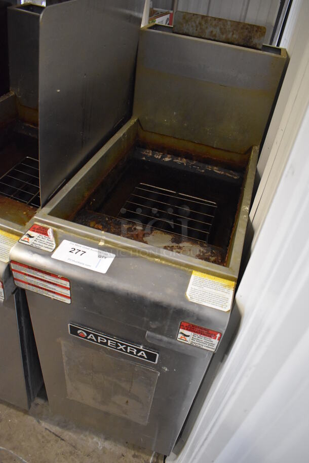 2019 Aprexa APX3-40N Stainless Steel Commercial Natural Gas Powered Deep Fat Fryer. 90,000 BTU. 15.5x30x50 - Image 3 of 6