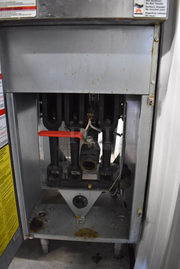 2019 Aprexa APX3-40N Stainless Steel Commercial Natural Gas Powered Deep Fat Fryer. 90,000 BTU. 15.5x30x50 - Image 5 of 6