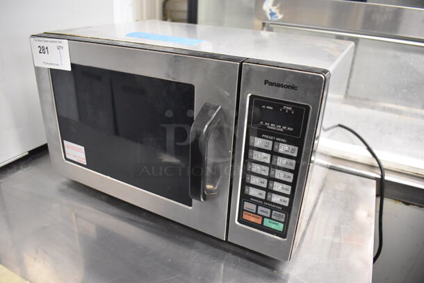 Panasonic NE-1054F T Stainless Steel Commercial Countertop Microwave Oven. 120 Volts, 1 Phase. 20x13x12 - Image 2 of 5