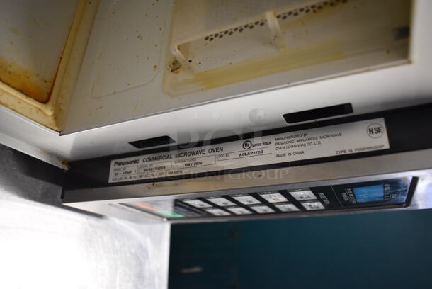 Panasonic NE-1054F T Stainless Steel Commercial Countertop Microwave Oven. 120 Volts, 1 Phase. 20x13x12 - Image 5 of 5