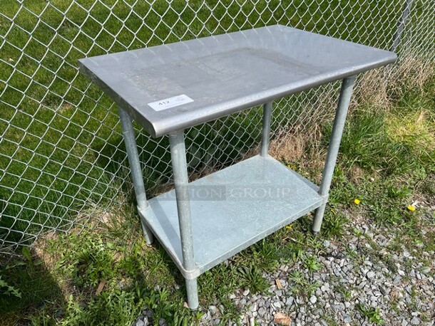 Stainless Steel Table w/ Metal Under Shelf. 36x24x36 - Image 3 of 3