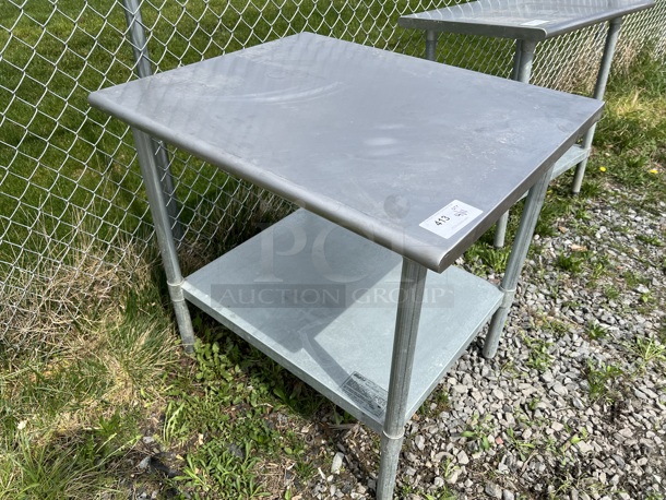 Eagle Stainless Steel Table w/ Metal Under Shelf. 36x30x35 - Image 2 of 4