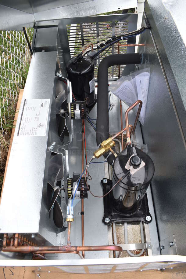 BRAND NEW SCRATCH AND DENT! Norlake CPF150JC-S-4-EV Metal Commercial Condenser and Copeland ZF06KAE-PFV-118 Compressor for Self Contained Walk In Freezer. 208/230 Volts, 1 Phase. 57x46x27 - Image 9 of 11