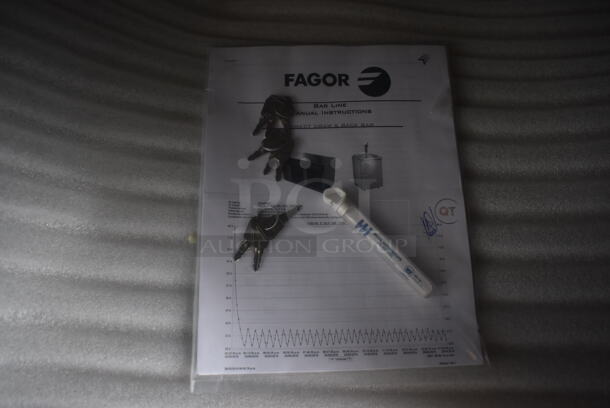 BRAND NEW IN BOX! 2016 Fagor FBB-95-S-SLP-GR Stainless Steel Commercial 3 Door Undercounter Cooler. 115 Volts, 1 Phase. 96x29x37. Tested and Working! - Image 7 of 9