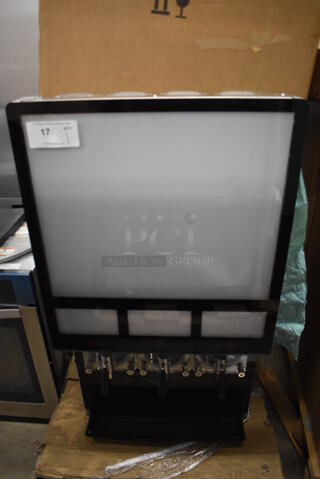 BRAND NEW! Cornelius VIPER E 3 Stainless Steel Commercial Countertop 3 Flavor Slushie Machine w/ Pentair Water Filter and Hoses. 230 Volts, 1 Phase. 24x34x43.5. Tested and Working!