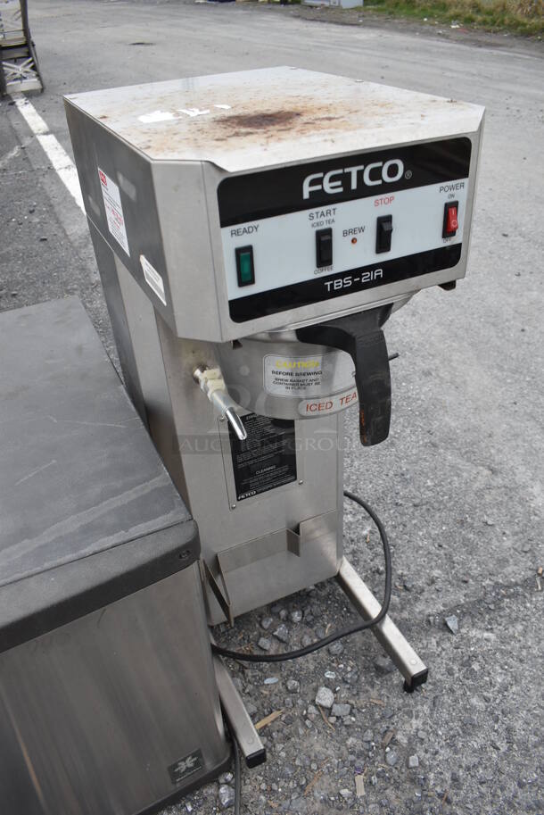 Fetco TBS-21A Stainless Steel Commercial Countertop Coffee Machine w/ Metal Brew Basket. 120 Volts, 1 Phase. 12x18x36 - Image 2 of 5