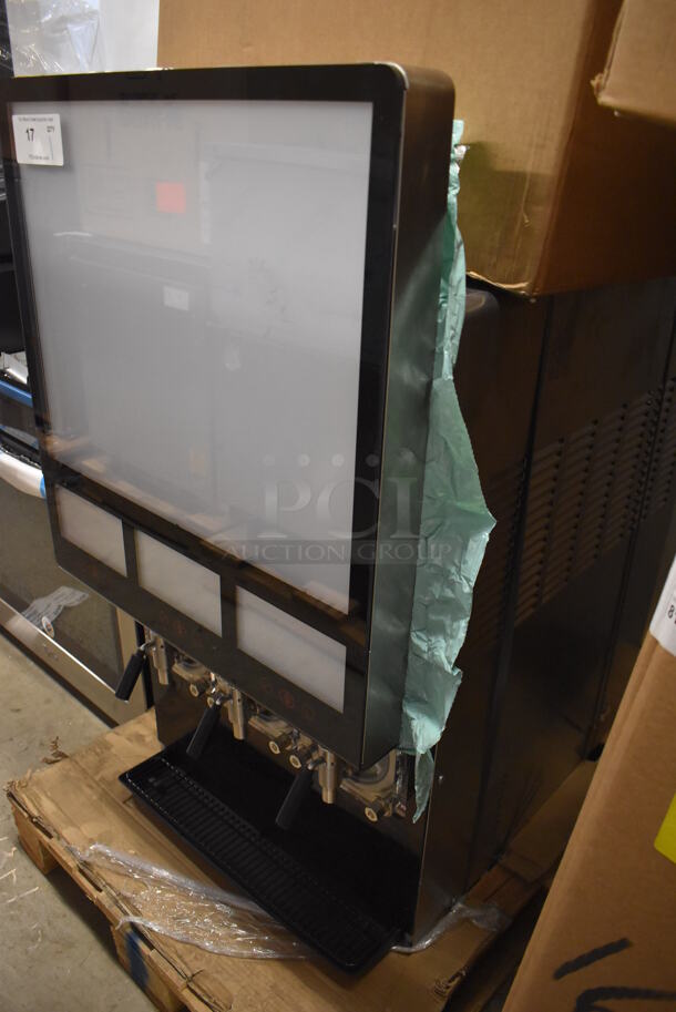 BRAND NEW! Cornelius VIPER E 3 Stainless Steel Commercial Countertop 3 Flavor Slushie Machine w/ Pentair Water Filter and Hoses. 230 Volts, 1 Phase. 24x34x43.5. Tested and Working! - Image 5 of 11