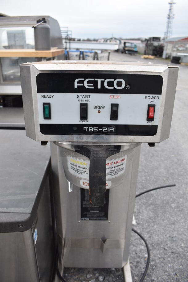 Fetco TBS-21A Stainless Steel Commercial Countertop Coffee Machine w/ Metal Brew Basket. 120 Volts, 1 Phase. 12x18x36 - Image 5 of 5