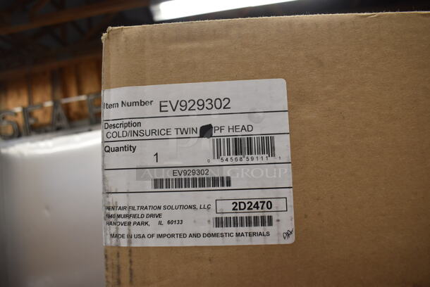 BRAND NEW! Cornelius VIPER E 3 Stainless Steel Commercial Countertop 3 Flavor Slushie Machine w/ Pentair Water Filter and Hoses. 230 Volts, 1 Phase. 24x34x43.5. Tested and Working! - Image 8 of 11