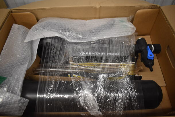 BRAND NEW! Cornelius VIPER E 3 Stainless Steel Commercial Countertop 3 Flavor Slushie Machine w/ Pentair Water Filter and Hoses. 230 Volts, 1 Phase. 24x34x43.5. Tested and Working! - Image 9 of 11