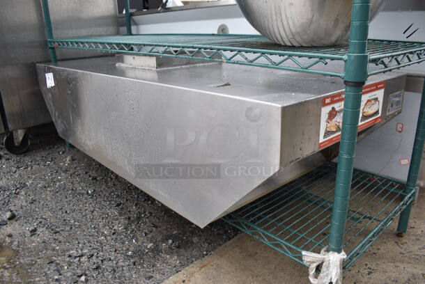 Stainless Steel Commercial Hood for Pizza Oven. 54x21x14
