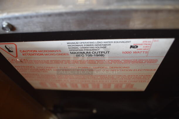 BRAND NEW IN BOX! Amana CMA2000 Stainless Steel Commercial Countertop Microwave Oven. 208 Volts, 1 Phase. 19x21x20. Tested and Working! - Image 6 of 10