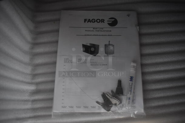 BRAND NEW IN BOX! 2016 Fagor FBB-95-S-SLP-GR Stainless Steel Commercial 3 Door Undercounter Cooler. 115 Volts, 1 Phase. 96x29x37. Tested and Working! - Image 5 of 7