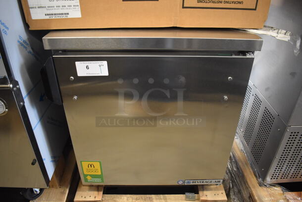 BRAND NEW! Beverage Air WTR27AHC-SR Stainless Steel Commercial Single Door Undercounter Cooler. 115 Volts, 1 Phase. 27x30x30. Tested and Working!