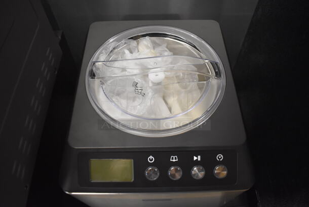 BRAND NEW SCRATCH AND DENT! Whynter ICM-201SB Stainless Steel Commercial Countertop Ice Cream Maker. 110-120 Volts, 1 Phase. 10x12x12. Tested and Working!
 - Image 4 of 9
