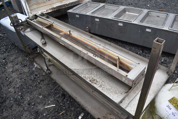 Metal 2 Tier Over Shelf w/ 2 American Permanent Ware FD-60 Warming Strips. 208 Volts. 71x18x39 - Image 2 of 6