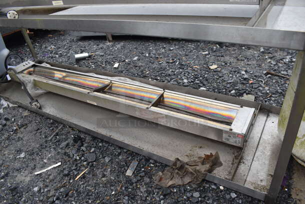 Metal 2 Tier Over Shelf w/ 2 American Permanent Ware FD-60 Warming Strips. 208 Volts. 71x18x39 - Image 3 of 6