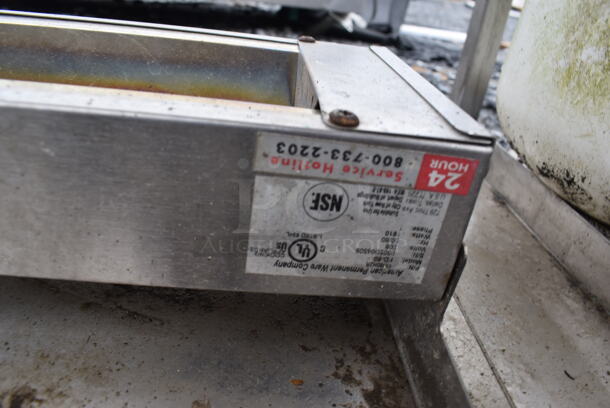 Metal 2 Tier Over Shelf w/ 2 American Permanent Ware FD-60 Warming Strips. 208 Volts. 71x18x39 - Image 5 of 6
