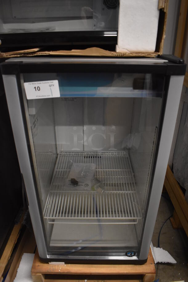 BRAND NEW! Hoshizaki RM-7-HC Stainless Steel Commercial Single Door Mini Cooler Merchandiser. 115 Volts, 1 Phase. 21x25x38. Tested and Working! - Image 1 of 6