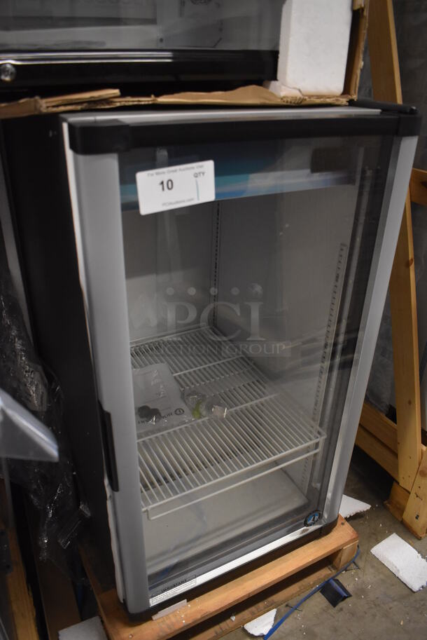 BRAND NEW! Hoshizaki RM-7-HC Stainless Steel Commercial Single Door Mini Cooler Merchandiser. 115 Volts, 1 Phase. 21x25x38. Tested and Working! - Image 2 of 6