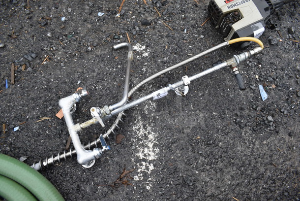 Metal Faucet w/ Handles and Spray Nozzle Attachment - Image 3 of 3