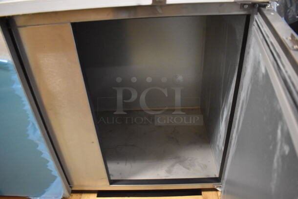 BRAND NEW IN BOX! 2016 Fagor FBB-95-S-SLP-GR Stainless Steel Commercial 3 Door Undercounter Cooler. 115 Volts, 1 Phase. 96x29x37. Tested and Working! - Image 2 of 8