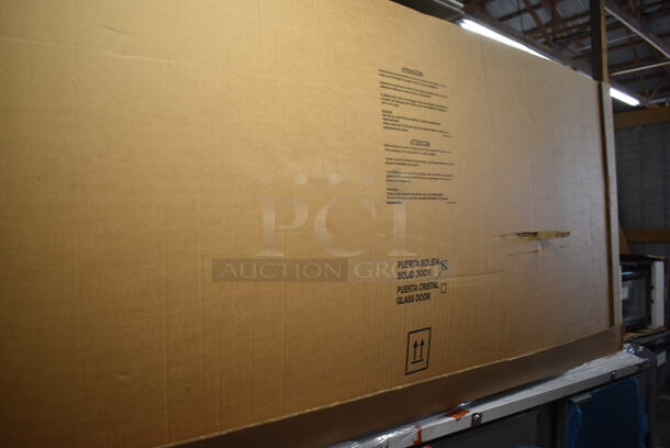 BRAND NEW IN BOX! 2016 Fagor FBB-95-S-SLP-GR Stainless Steel Commercial 3 Door Undercounter Cooler. 115 Volts, 1 Phase. 96x29x37. Tested and Working! - Image 8 of 8