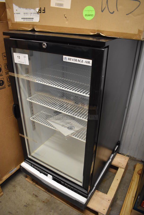 BRAND NEW! Beverage Air CT96-1-B-LED Stainless Steel Commercial Single Door Mini Cooler Merchandiser. 115 Volts, 1 Phase. 21x24x38. Tested and Working! - Image 2 of 7