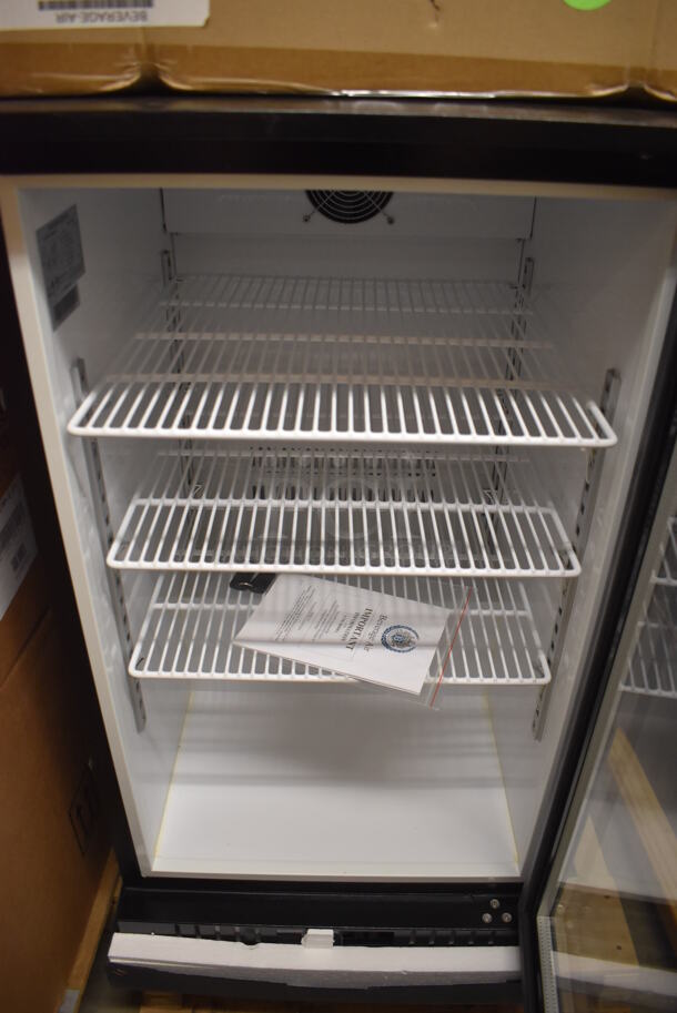 BRAND NEW! Beverage Air CT96-1-B-LED Stainless Steel Commercial Single Door Mini Cooler Merchandiser. 115 Volts, 1 Phase. 21x24x38. Tested and Working! - Image 5 of 7