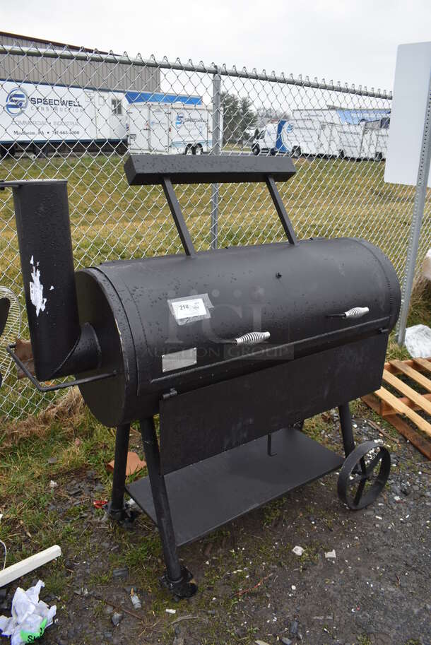 BRAND NEW SCRATCH AND DENT! Old Country BBQ Pits 5791100CWDFG Metal Commercial Floor Style Direct Flame Grill with Counterweight on Casters. 58x25x58 - Image 2 of 7