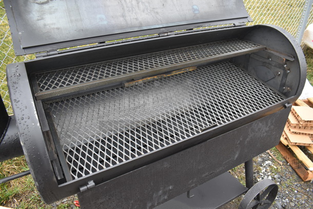 BRAND NEW SCRATCH AND DENT! Old Country BBQ Pits 5791100CWDFG Metal Commercial Floor Style Direct Flame Grill with Counterweight on Casters. 58x25x58 - Image 5 of 7