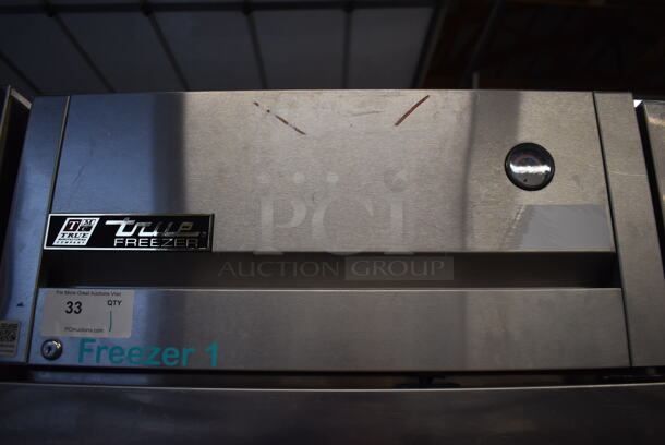 2010 True TG1F-1S Stainless Steel Commercial Single Door Reach In Freezer w/ Poly Coated Rack on Commercial Casters. 115 Volts, 1 Phase. 29x35x82. Tested and Working! - Image 4 of 6