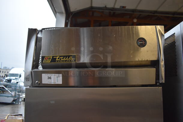 2012 True TG1F-1S Stainless Steel Commercial Single Door Reach In Freezer w/ Poly Coated Racks on Commercial Casters. 115 Volts, 1 Phase. 29x35x83. Tested and Working! - Image 4 of 7