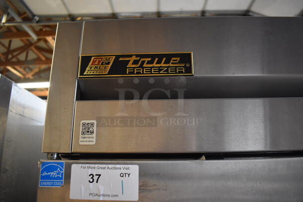 2013 True T-49F ENERGY STAR Stainless Steel Commercial 2 Door Reach In Freezer w/ Poly Coated Racks on Commercial Casters. 115 Volts, 1 Phase. 54x30x83. Tested and Working! - Image 3 of 7
