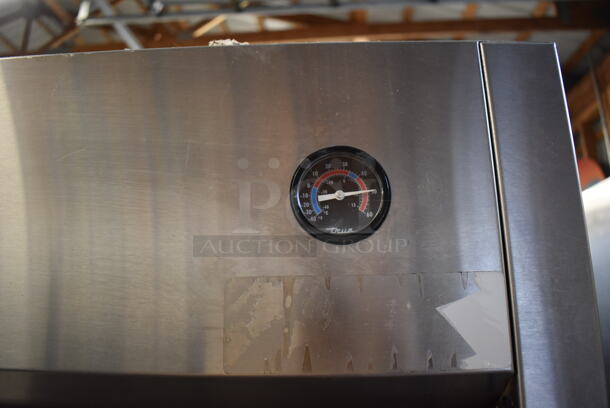 2011 True TG2R-2S Stainless Steel Commercial 2 Door Reach In Cooler w/ Poly Coated Racks on Commercial Casters. 115 Volts, 1 Phase. 51x35x83. Tested and Working! - Image 2 of 6