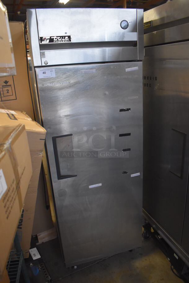 2011 True TG1F-1S Stainless Steel Commercial Single Door Reach In Freezer w/ Poly Coated Racks on Commercial Casters. 115 Volts, 1 Phase. 29x35x83. Tested and Working! - Image 2 of 7
