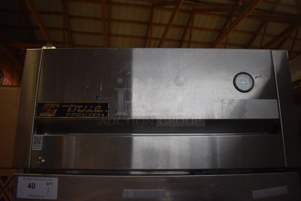2011 True TG1F-1S Stainless Steel Commercial Single Door Reach In Freezer w/ Poly Coated Racks on Commercial Casters. 115 Volts, 1 Phase. 29x35x83. Tested and Working! - Image 7 of 7