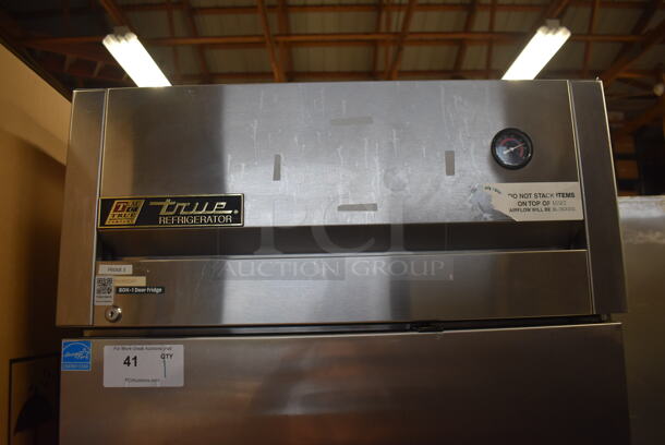 2013 True TG1R-1S ENERGY STAR Stainless Steel Commercial Single Door Reach In Cooler w/ Poly Coated Racks on Commercial Casters. 115 Volts, 1 Phase. 29x35x83. Tested and Working! - Image 4 of 7