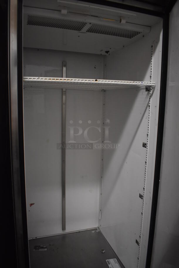 2011 True TG1F-1S Stainless Steel Commercial Single Door Reach In Freezer w/ Poly Coated Racks on Commercial Casters. 115 Volts, 1 Phase. 29x35x83. Tested and Working! - Image 4 of 5