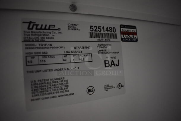 True TG1F-1S Stainless Steel Commercial Single Door Reach In Freezer w/ Poly Coated Racks on Commercial Casters. 115 Volts, 1 Phase. 29x35x83. Tested and Working! - Image 5 of 6