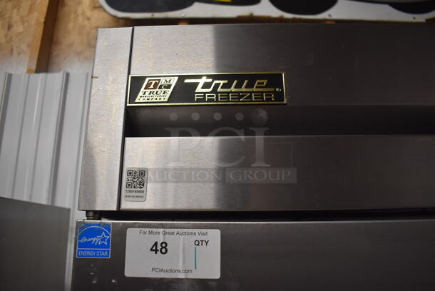 2013 True T-49F ENERGY STAR Stainless Steel Commercial 2 Door Reach In Freezer w/ Poly Coated Racks on Commercial Casters. 115 Volts, 1 Phase. 54x30x83. Tested and Working! - Image 6 of 6