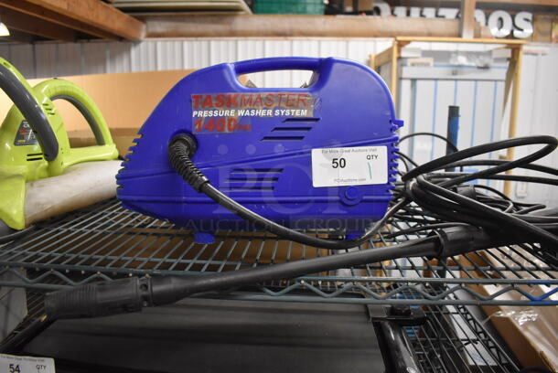 Taskmaster IM1400US 1400 PSI Pressure Washer System. 120 Volts, 1 Phase. 14x6x10. Tested and Working! - Image 1 of 4