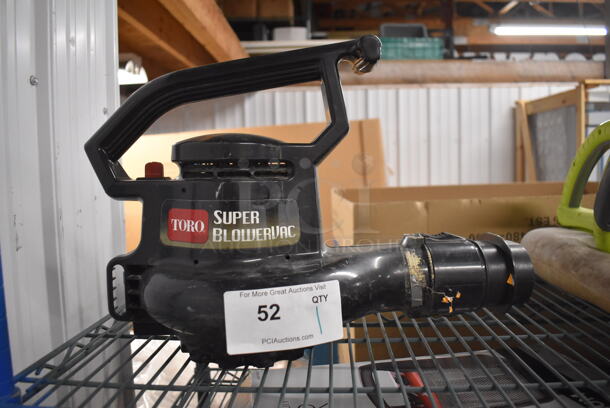 Toro Super Blower Vac Leaf Blower. 16x10x10. Tested and Does Not Power On