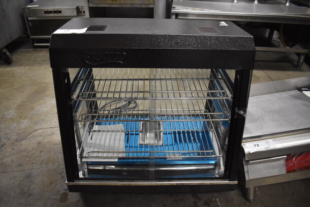 BRAND NEW! Avantco 177HDC26 Metal Commercial Countertop Full Service 3 Shelf Countertop Heated Display Case Merchandiser. 120 Volts, 1 Phase. 26x16x25. Tested and Working!