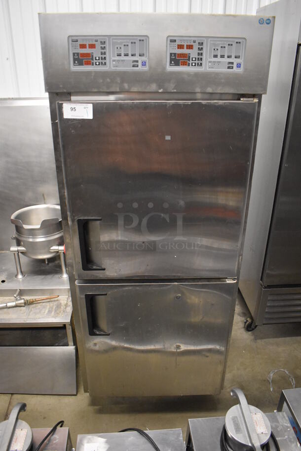 Paris Croissant SD-1 Stainless Steel Commercial 2 Half Size Door Reach In Dough Conditioner. 220 Volts. 31x45x76