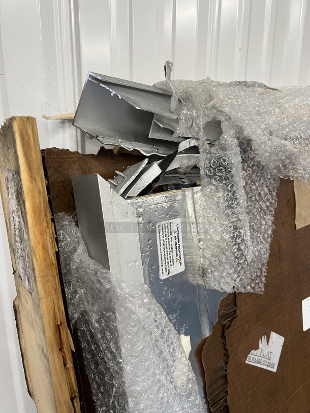 Aarco LODCC3672-3R 36" x 72" Silver Enclosed Aluminum Indoor / Outdoor Bulletin Board with LED Lighting. Stock Picture Used For Gallery - Image 5 of 5