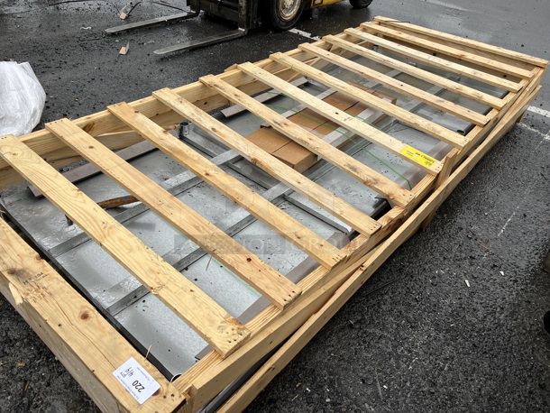 BRAND NEW SCRATCH AND DENT! Eagle Group T48120EM 48" x 120" Stainless Steel Work Table with Galvanized Undershelf. Stock Picture Used As Gallery Picture - Image 5 of 5