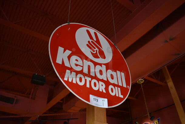 Metal Kendall Motor Oil Sign. BUYER MUST REMOVE. (Dining Room) - Image 2 of 3
