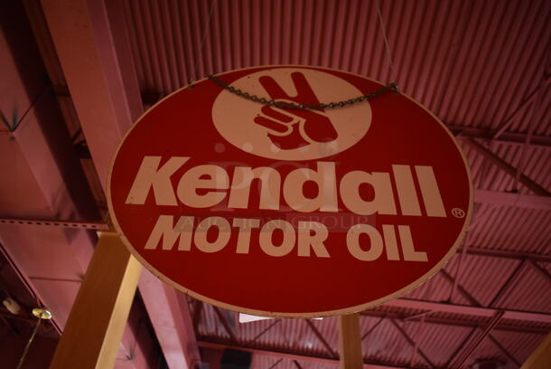 Metal Kendall Motor Oil Sign. BUYER MUST REMOVE. (Dining Room) - Image 3 of 3